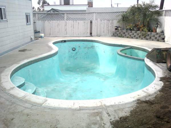 before pool fill in from our Oakland 